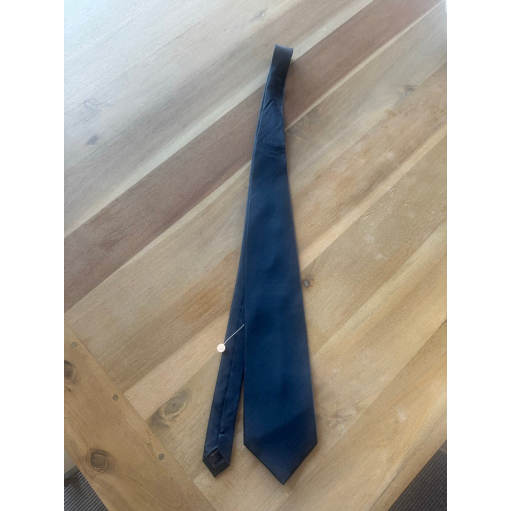 Stanley Blacker Navy Blue Tie One Size